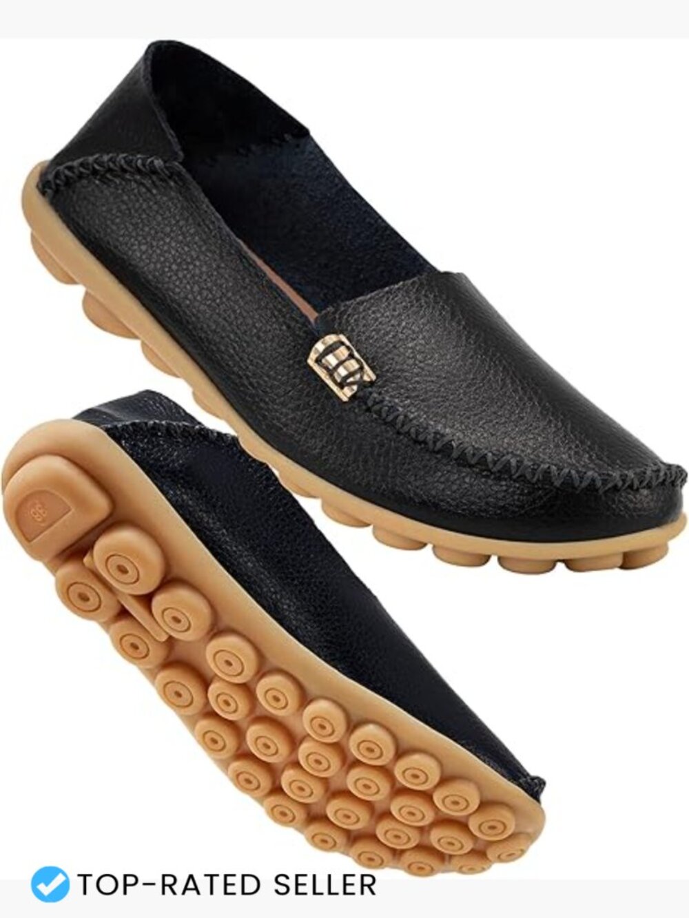 Classic Round Toe Loafers Slip On Driving Flats Comfortable Soft Walking Shoes